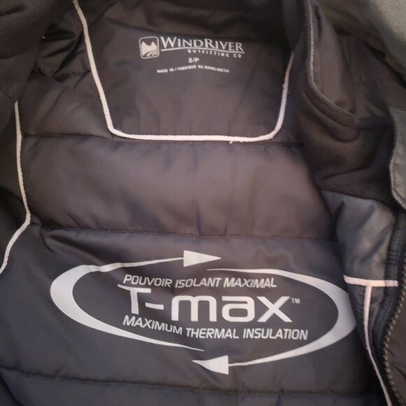 Wind River Men's Size Small Hooded Hyper Dri 2 Layer Moss Green Winter Jacket - Picture 4 of 16